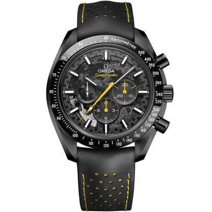 Omega Apollo 8 Speedmaster Dark Side of the Moon 44.25 mm, black ceramic on rubber strap 310.92.44.50.01.001