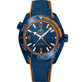 Omega Big Blue Seamaster Planet Ocean 600M 45.5 mm, blue ceramic on rubber strap 215.92.46.22.03.001