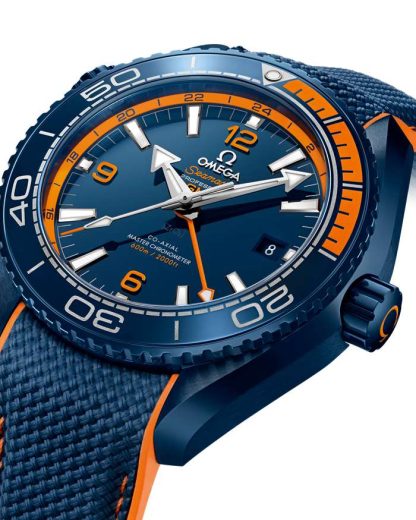 Omega Big Blue Seamaster Planet Ocean 600M 45.5 mm, blue ceramic on rubber strap 215.92.46.22.03.001 - Image 3
