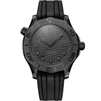 Omega Black Black Seamaster Diver 300M 43.5 mm, black ceramic on rubber strap 210.92.44.20.01.003