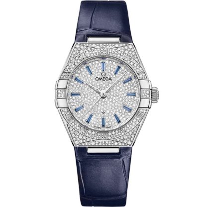 Omega Constellation 29 mm, Canopus Gold™ on leather strap 131.58.29.20.99.003
