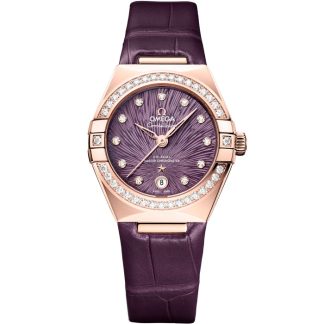 Omega Constellation 29 mm, Sedna™ gold on alligator 131.58.29.20.60.002
