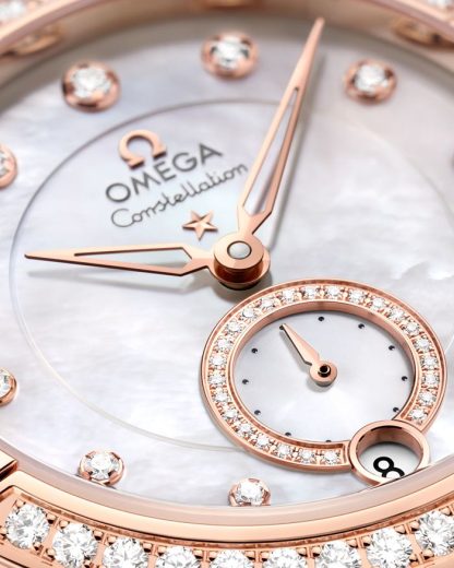 Omega Constellation 34 mm, steel - Sedna™ gold on leather strap 131.28.34.20.55.001 - Image 3