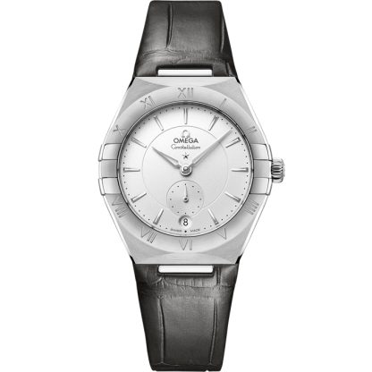 Omega Constellation 34 mm, steel on leather strap 131.13.34.20.02.001