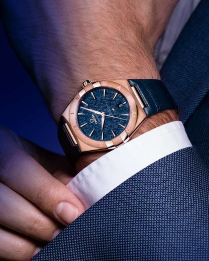Omega Constellation 39 mm, Sedna™ gold on leather strap 131.53.39.20.03.001 - Image 5
