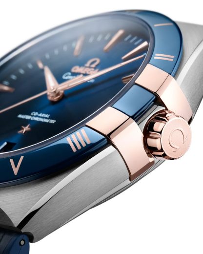 Omega Constellation 41 mm, steel - Sedna™ gold on leather strap 131.23.41.21.03.001 - Image 3