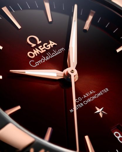 Omega Constellation 41 mm, steel - Sedna™ gold on leather strap 131.23.41.21.11.001 - Image 3