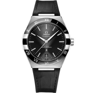 Omega Constellation 41 mm, steel on leather strap 131.33.41.21.01.001