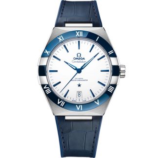 Omega Constellation 41 mm, steel on leather strap 131.33.41.21.04.001