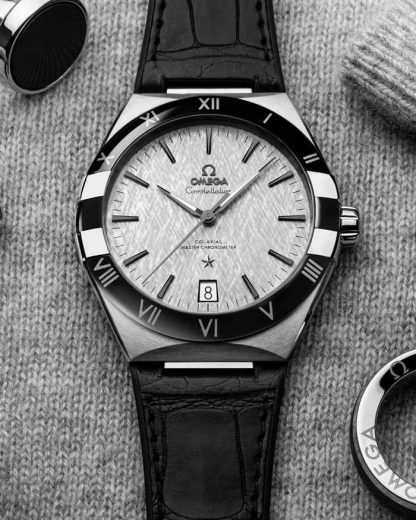 Omega Constellation 41 mm, steel on leather strap 131.33.41.21.06.001 - Image 5