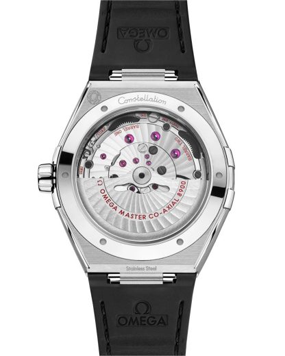 Omega Constellation 41 mm, steel on rubber strap 131.12.41.21.06.001 - Image 2