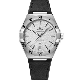 Omega Constellation 41 mm, steel on rubber strap 131.12.41.21.06.001