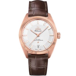 Omega Constellation Globemaster 39 mm, Sedna™ gold on leather strap 130.53.39.21.02.001