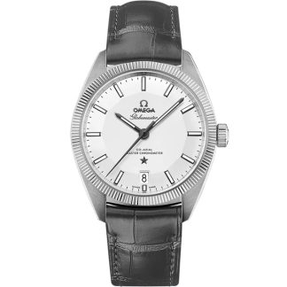 Omega Constellation Globemaster 39 mm, steel on leather strap 130.33.39.21.02.001