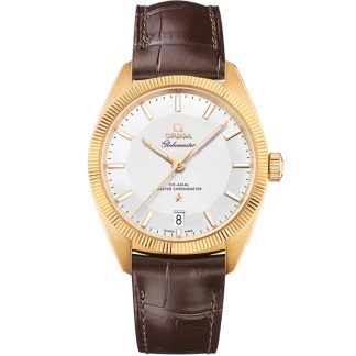 Omega Constellation Globemaster 39 mm, yellow gold on leather strap 130.53.39.21.02.002