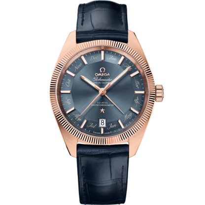 Omega Constellation Globemaster 41 mm, Sedna™ gold on leather strap 130.53.41.22.03.001