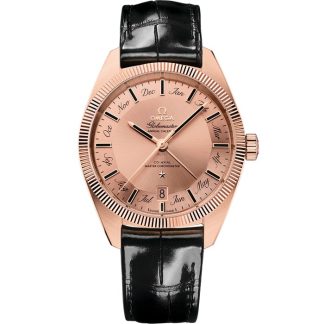 Omega Constellation Globemaster 41 mm, Sedna™ gold on leather strap 130.53.41.22.99.002