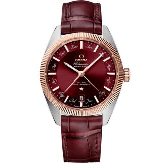 Omega Constellation Globemaster 41 mm, steel - Sedna™ gold on leather strap 130.23.41.22.11.001