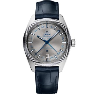 Omega Constellation Globemaster 41 mm, steel on leather strap 130.33.41.22.06.001