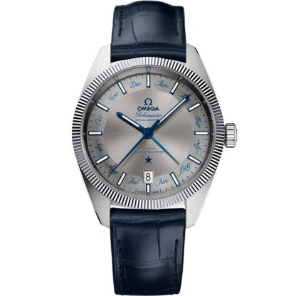 Omega Constellation Globemaster 41 mm, steel on leather strap 130.33.41.22.06.001