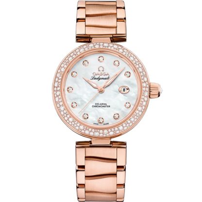 Omega De Ville Ladymatic 34 mm, Sedna™ gold on Sedna™ gold 425.65.34.20.55.010