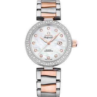 Omega De Ville Ladymatic 34 mm, steel - Sedna™ gold on steel - Sedna™ gold 425.25.34.20.55.004