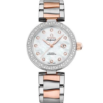 Omega De Ville Ladymatic 34 mm, steel - Sedna™ gold on steel - Sedna™ gold 425.25.34.20.55.004