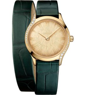Omega De Ville Mini Trésor 26 mm, Moonshine™ gold on alligator 428.58.26.60.99.002