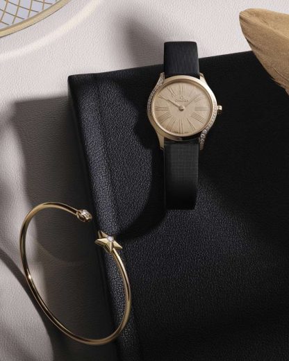 Omega De Ville Mini Trésor 26 mm, Moonshine™ gold on fabric strap 428.57.26.60.99.001 - Image 5