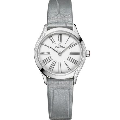Omega De Ville Mini Trésor 26 mm, steel on alligator 428.18.26.60.04.001
