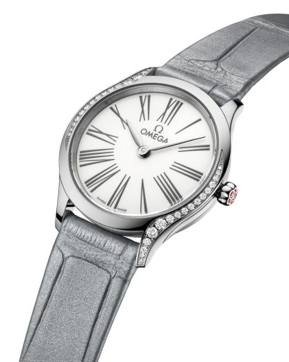 Omega De Ville Mini Trésor 26 mm, steel on alligator 428.18.26.60.04.001 - Image 3