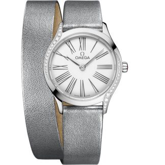 Omega De Ville Mini Trésor 26 mm, steel on leather strap 428.17.26.60.04.006