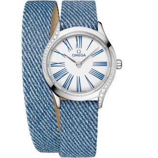 Omega De Ville Mini Trésor 26 mm, steel on leather strap 428.17.26.60.04.009