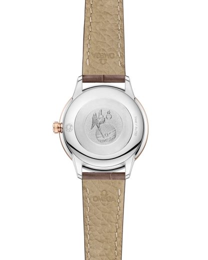 Omega De Ville Prestige 27.5 mm, steel - Sedna™ gold on leather strap 434.23.28.60.59.001 - Image 2