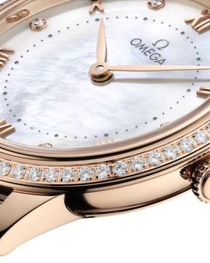 Omega De Ville Prestige 30 mm, Sedna™ gold on leather strap 434.58.30.60.55.001 - Image 3