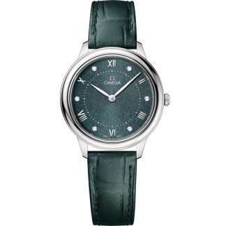 Omega De Ville Prestige 30 mm, steel on leather strap 434.13.30.60.60.001