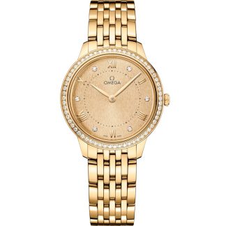 Omega De Ville Prestige 30 mm, yellow gold on yellow gold 434.55.30.60.58.001