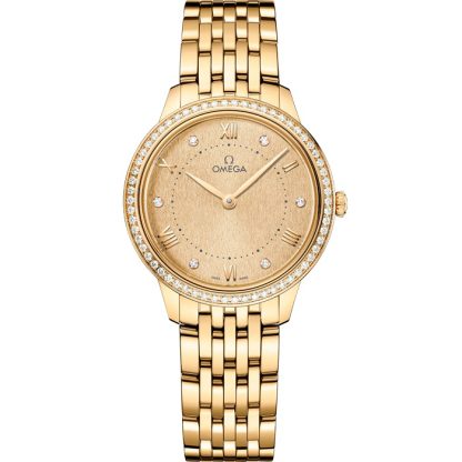Omega De Ville Prestige 30 mm, yellow gold on yellow gold 434.55.30.60.58.001