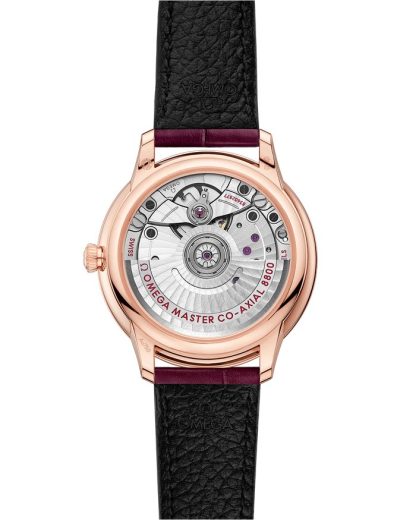 Omega De Ville Prestige 34 mm, Sedna™ gold on leather strap 434.58.34.20.55.001 - Image 2