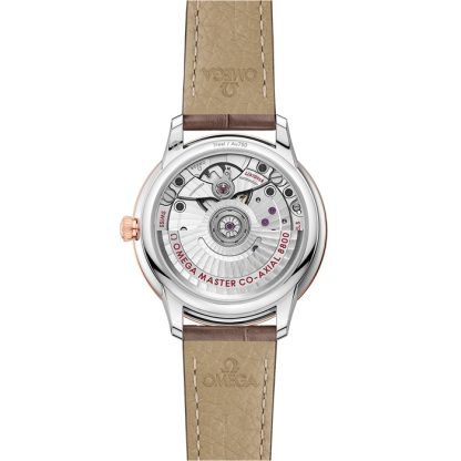 Omega De Ville Prestige 34 mm, steel - Sedna™ gold on leather strap 434.23.34.20.55.001 - Image 2