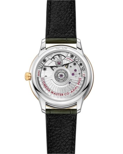 Omega De Ville Prestige 34 mm, steel - yellow gold on leather strap 434.23.34.20.55.002 - Image 2