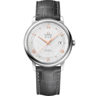 Omega De Ville Prestige 39.5 mm, steel on leather strap 424.13.40.20.02.005