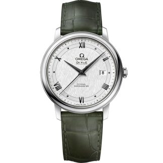 Omega De Ville Prestige 39.5 mm, steel on leather strap 424.13.40.20.02.006
