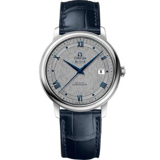 Omega De Ville Prestige 39.5 mm, steel on leather strap 424.13.40.20.06.002