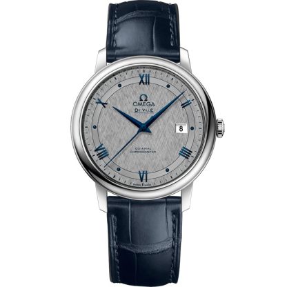 Omega De Ville Prestige 39.5 mm, steel on leather strap 424.13.40.20.06.002