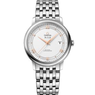 Omega De Ville Prestige 39.5 mm, steel on steel 424.10.40.20.02.002