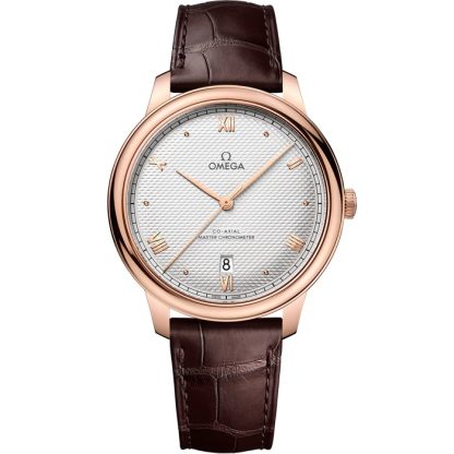 Omega De Ville Prestige 40 mm, Sedna™ gold on leather strap 434.53.40.20.02.001