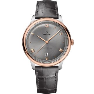 Omega De Ville Prestige 40 mm, steel - Sedna™ gold on leather strap 434.23.40.20.06.001