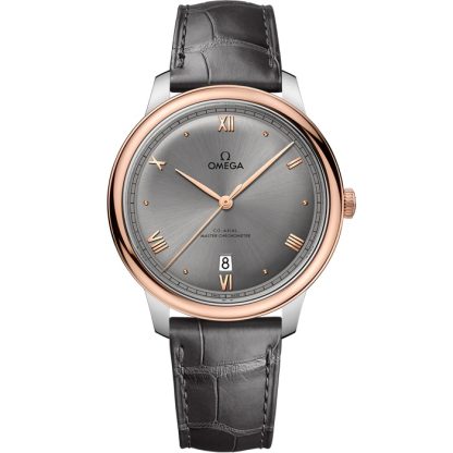 Omega De Ville Prestige 40 mm, steel - Sedna™ gold on leather strap 434.23.40.20.06.001