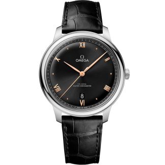 Omega De Ville Prestige 40 mm, steel on leather strap 434.13.40.20.01.001